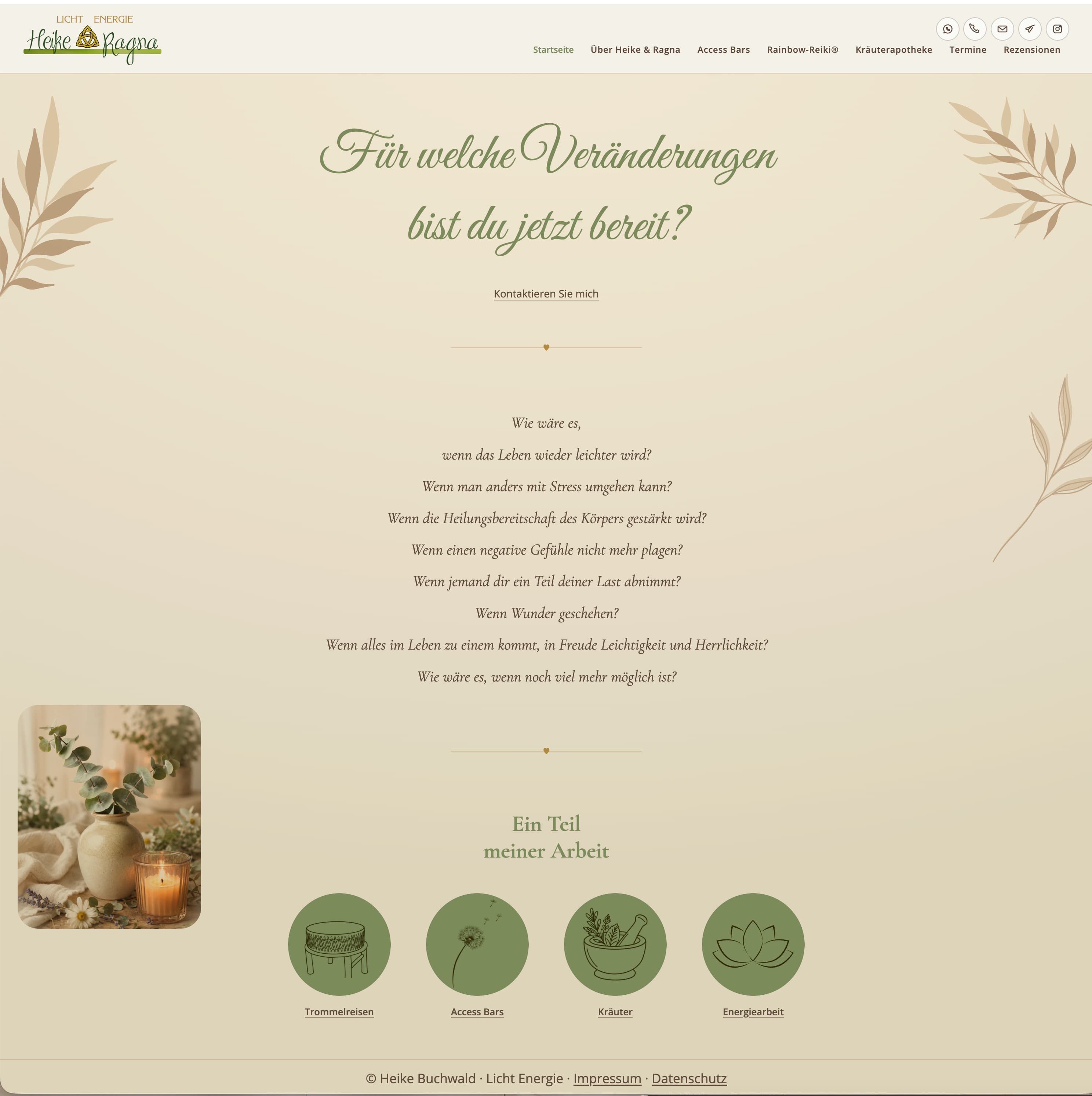 Screenshot der Website energiearbeit-os.de