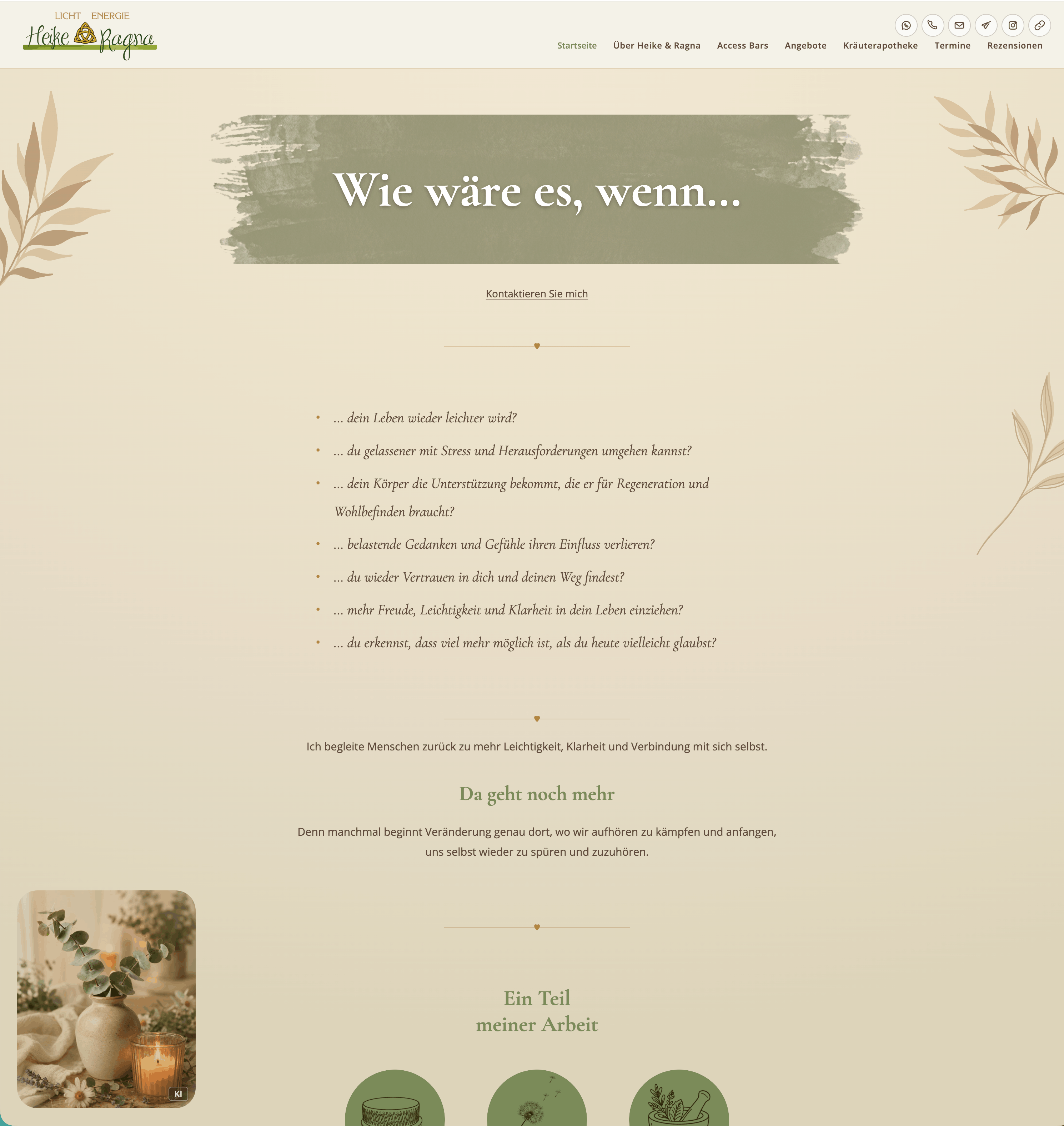 Screenshot der Website energiearbeit-os.de